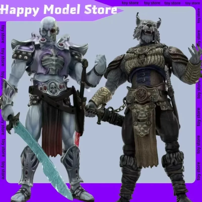

In Stock Savage Crucible Purgatory Double Sword Wolf Personality Warrior Action Figure Fantasy Model Collection Ornament Gift