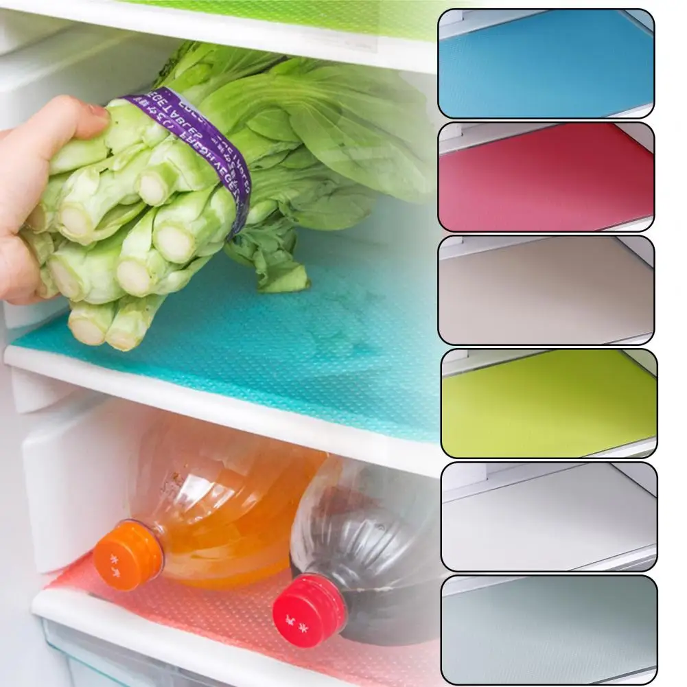 Glass Shelf Non-slip Mat Spill-proof Refrigerator Protector Non-slip Refrigerator Shelf Liners Reusable for Kitchen for Home