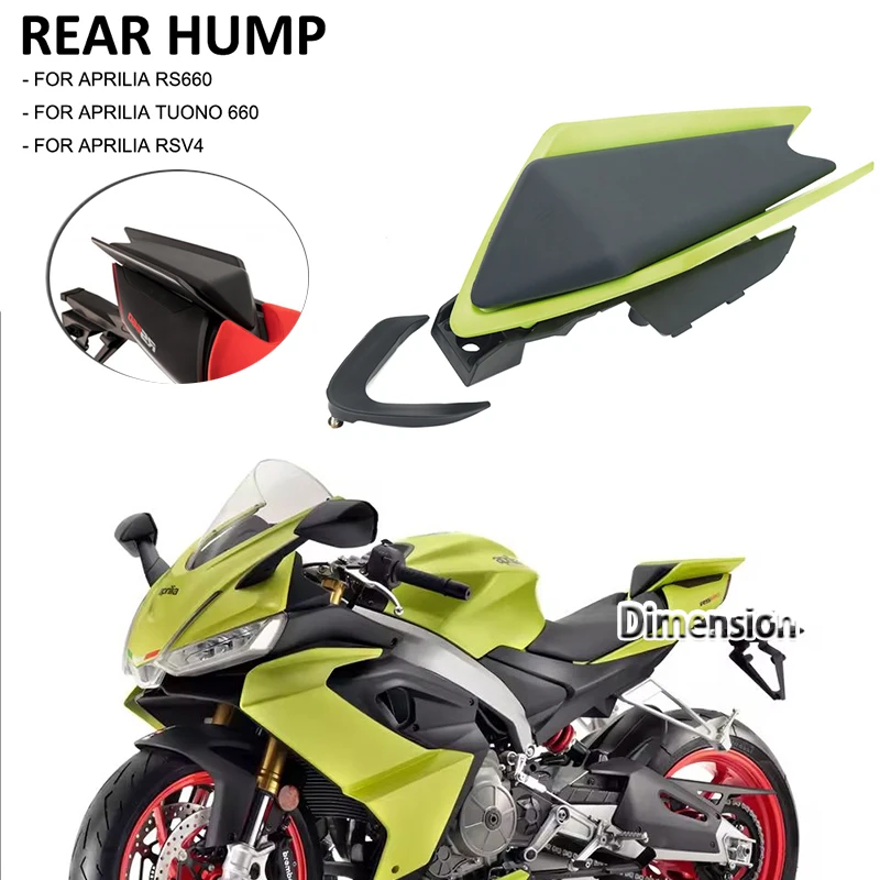 Cubierta de asiento trasero de siete colores, nuevo diseño, carenado de parabrisas para Aprilia RS660 2020 2021 2022 RSV4 2021 2022, pasajero de motocicleta