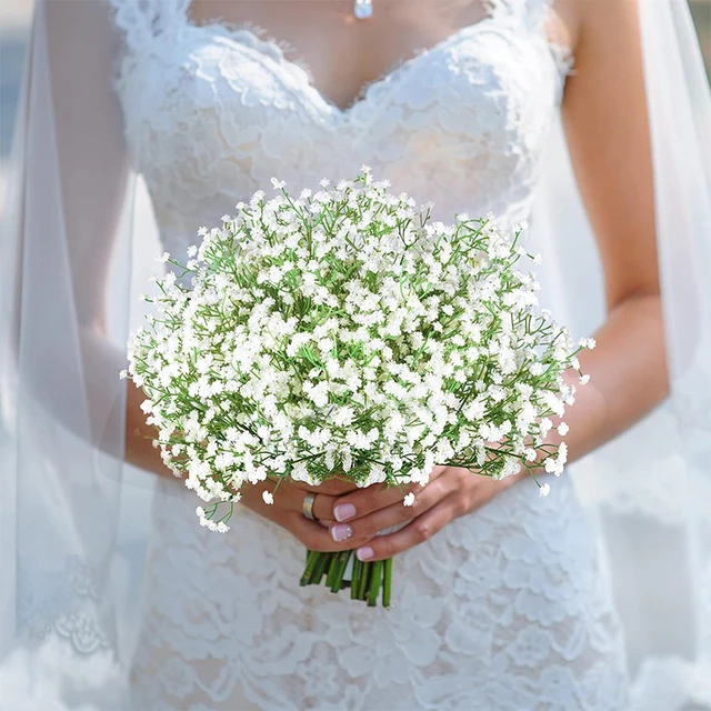 1Pcs 63cm Babies Breath Artificial Flowers Plastic Gypsophila DIY Floral Bouquets For Handmade Wedding Party Home Decoration 4