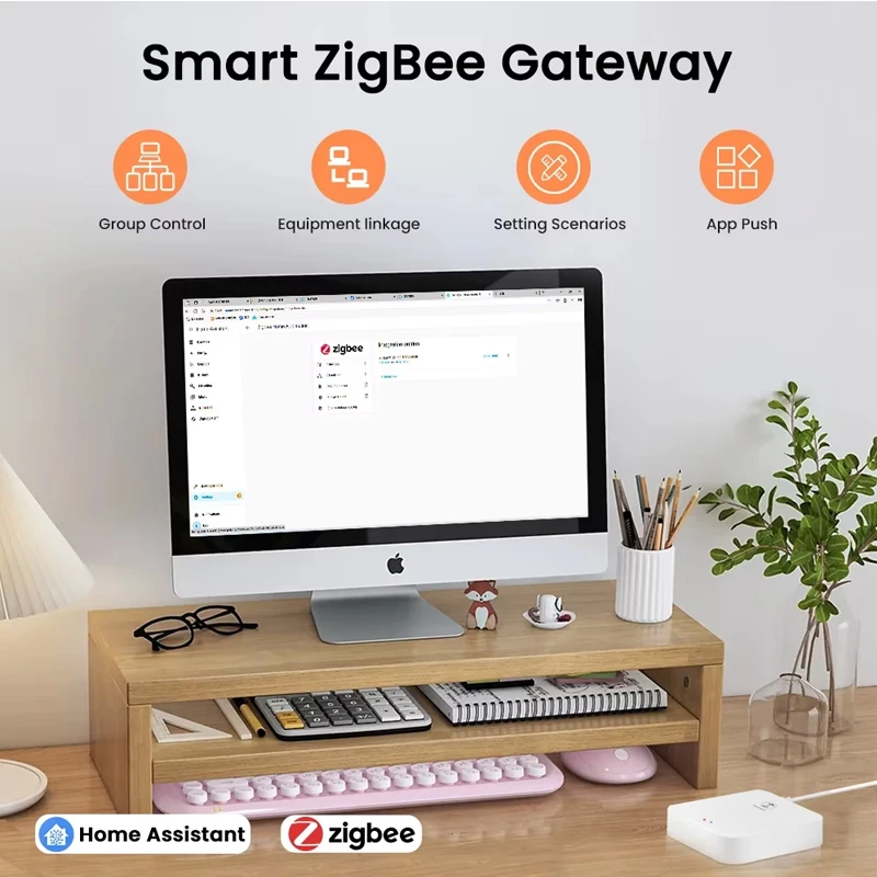 Tuya Zigbee3.0 Dongle Smart Gateway Hub Smart Home Automation Ethernet Bridge Work with ZigBee2MQTT Tasmota Alexa Home Assistant