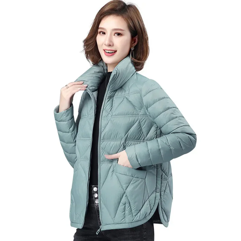 2024 New Down And Cotton Jacket Women Lightweight Short, Fashionable Casual Winter Jacket Female Loose Korean Thick Cotton Coat