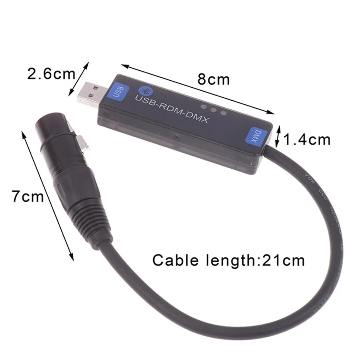 Big Discount USB-RMD-DMX Mobile App DMX Dialer Stage Light Wireless Bluetooth DMX Controller Tool Only Supports Android Devices