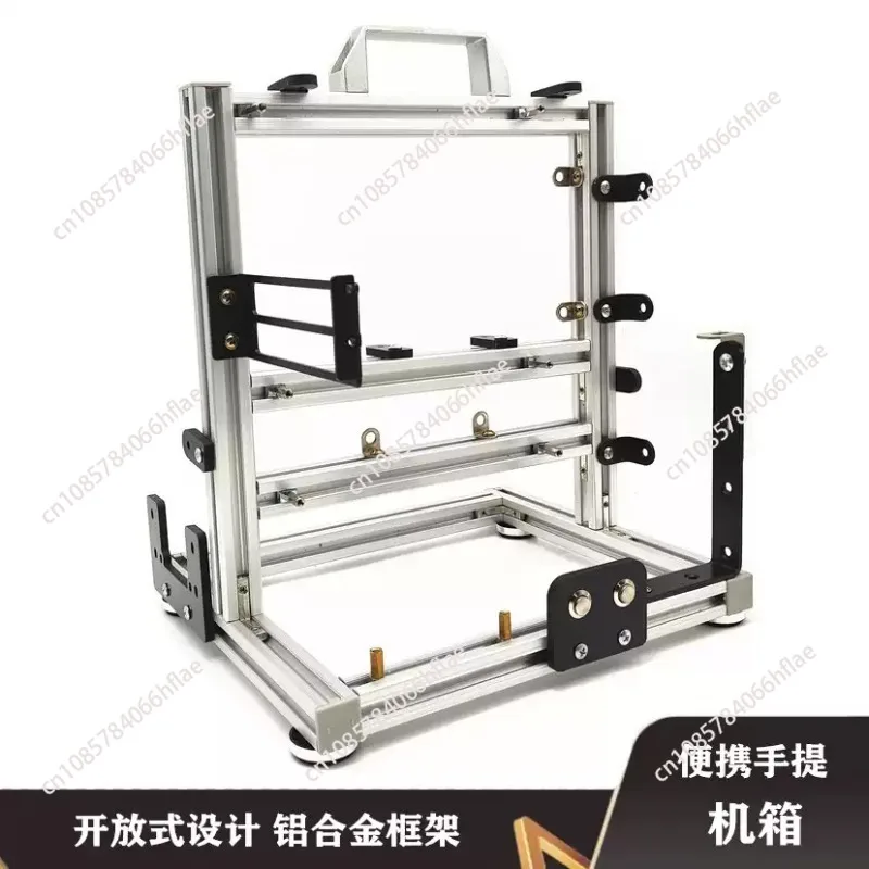 Vertical Open Frame PC Test Bench, Compatible with ITX & ATX Motherboards, Supports Water Cooling for Gaming Computer