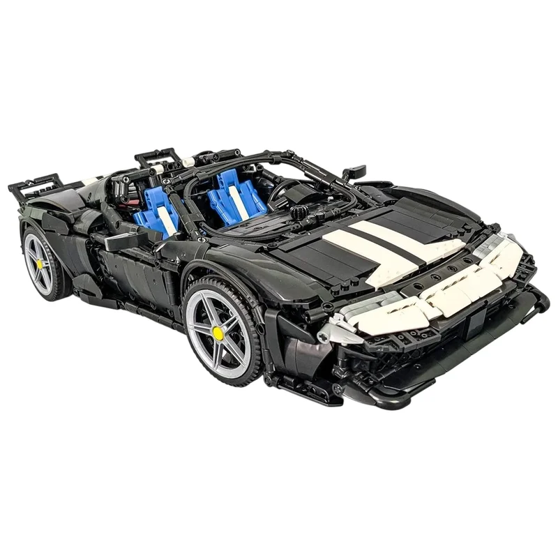MOC Building Blocks 849 Racing Car Detailed Realistic High Performance DIY Assembly Brick Set Desktop Collectible Display