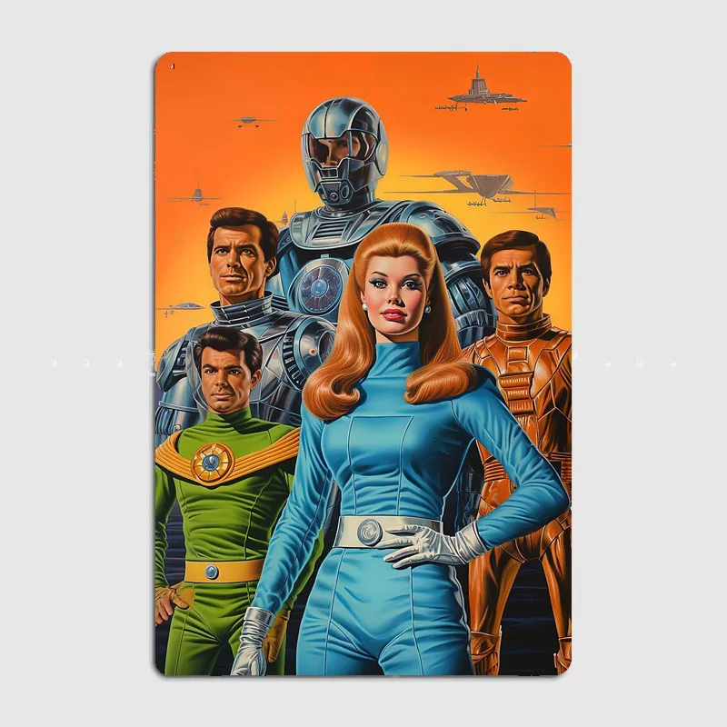 Vintage Cosmic Champions Posters Metal Plaque Custom Garage Club Indoor Wall  Decor Pub Tin Sign Poster Home Decor Room Decor