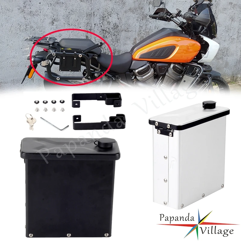 

Motorcycle Aluminum Toolbox Storage Case Side Bracket For Harley Pan America 1250 Special RA1250 RA1250S 2021-2024 Accessories