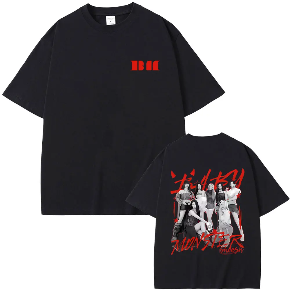 

Kpop Band Babymonster Hello Monsters Tour 2026 T Shirt Fans Gift Men Women Korean Fashion Oversized T Shirts Pure Cotton T-shirt