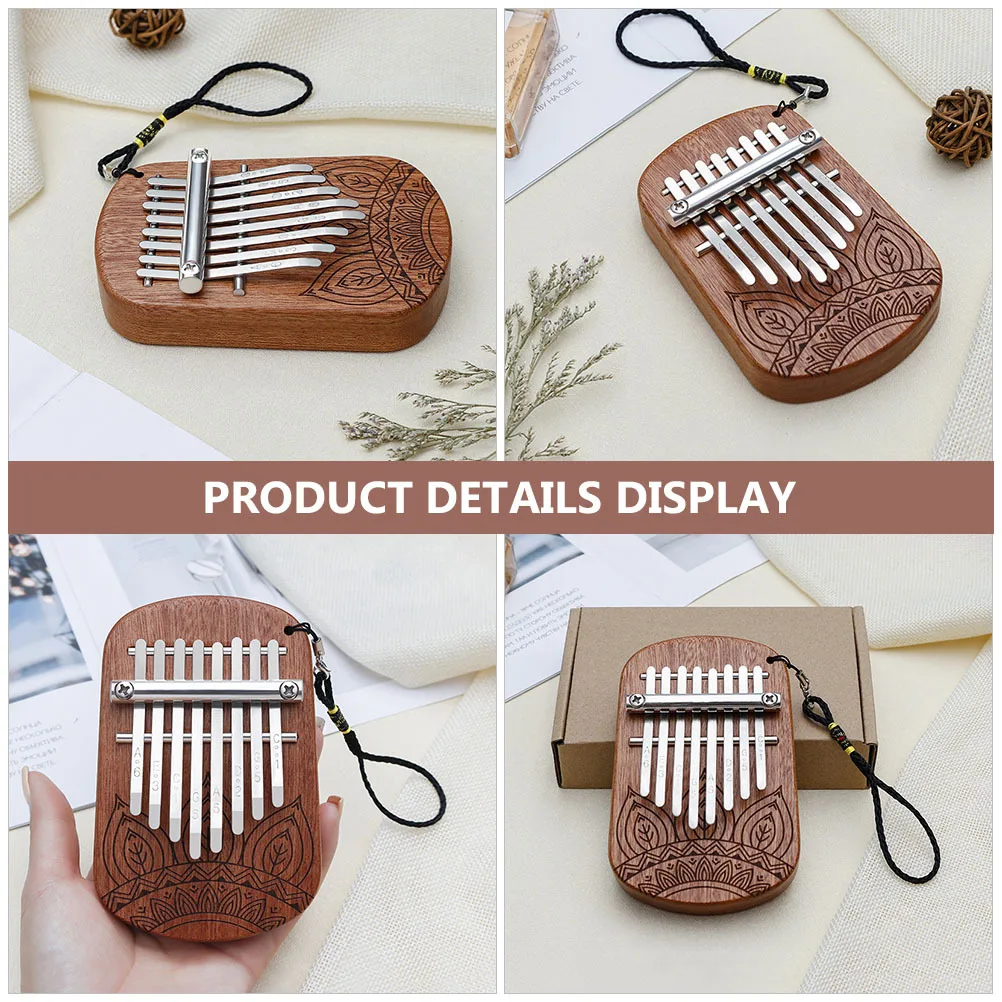 

8 Key Wooden Thumb Piano Kalimba Finger Piano Portable Music Instrument Gift 8 Key Kalimba Thumb Musical Instrument