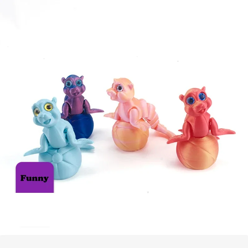 

3D Printing Cute Seal Model Desktop Decorative Ornaments Simulation Cute Animal Joints Can Be Movable Hot Creative Children Toys