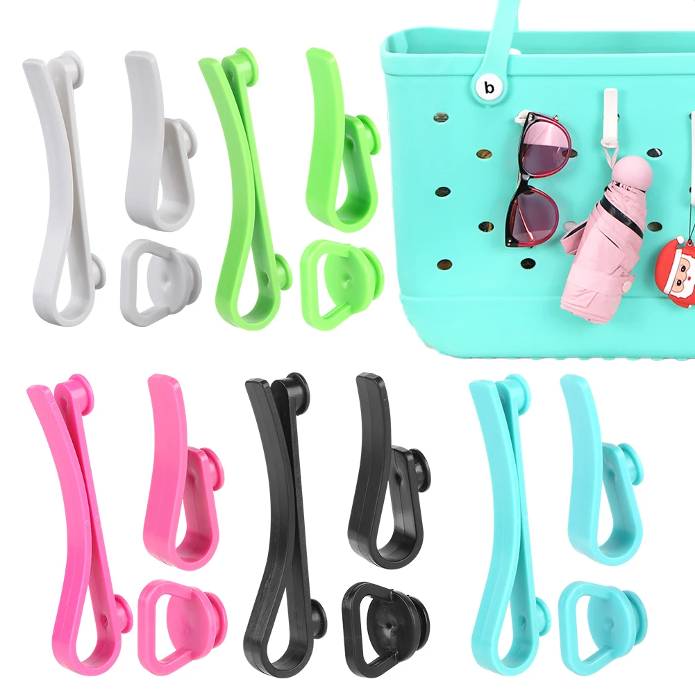 3Pcs/Set Storage Hooks Multi-Purpose Plastics Hooks Universal Insert Charm Hooks for Bogg Bag Hanging Keys Sunglasses