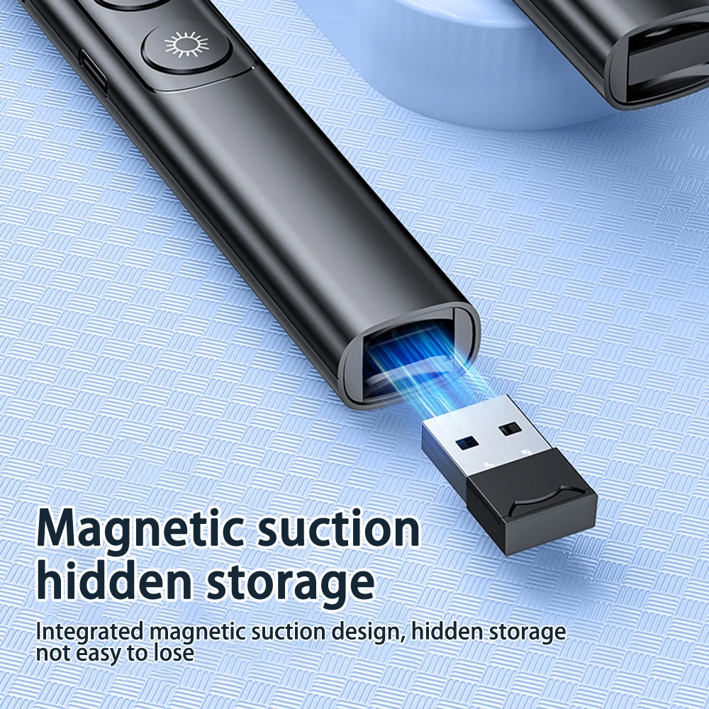 قلم قابل للطي متعدد الوسائط مع شاشة رقمية ، سوط لاسلكي متعدد الوظائف ، مقدم PPT ، التدريس والاجتماع #6