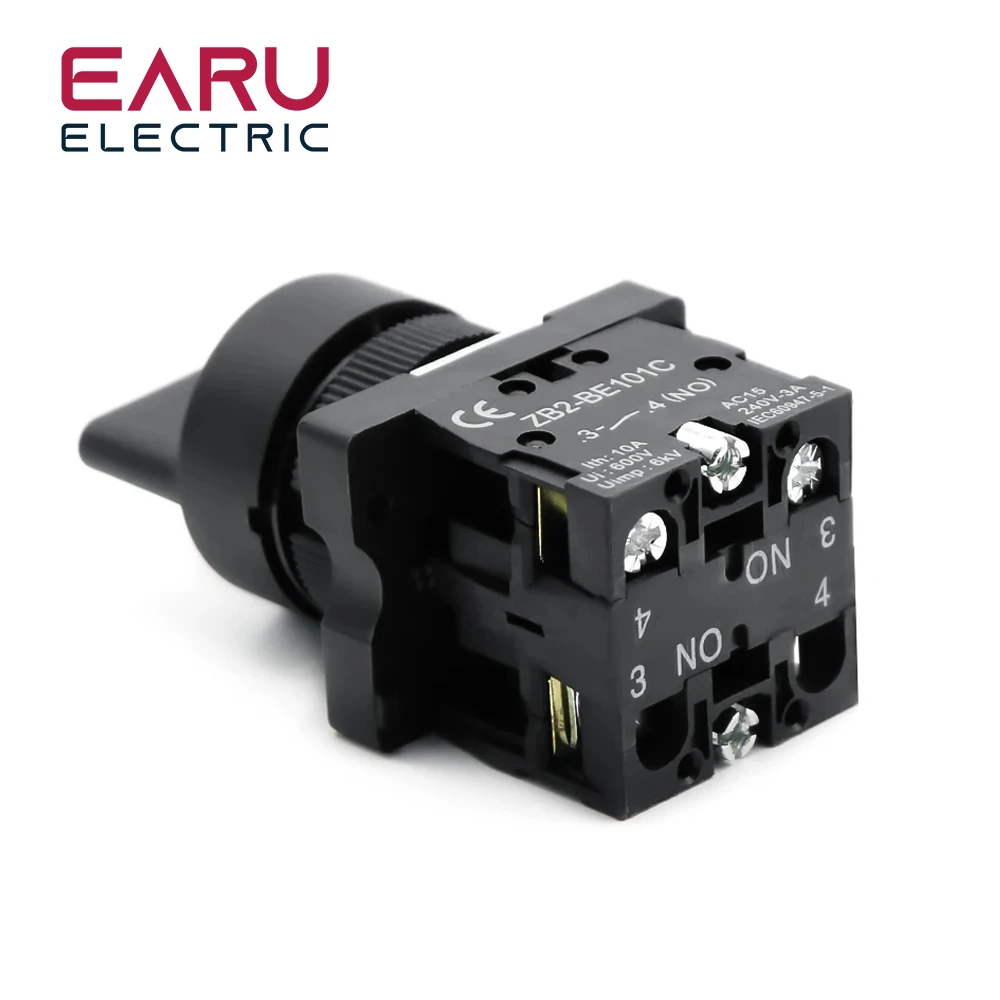 XB2-ED21 XB2-ED25 XB2-ED33 XB2-ED53 2/3 Position 1NO/1NC 1NO/2NO Latching Self-Lock Momentary Selector Rotary Push Button Switch