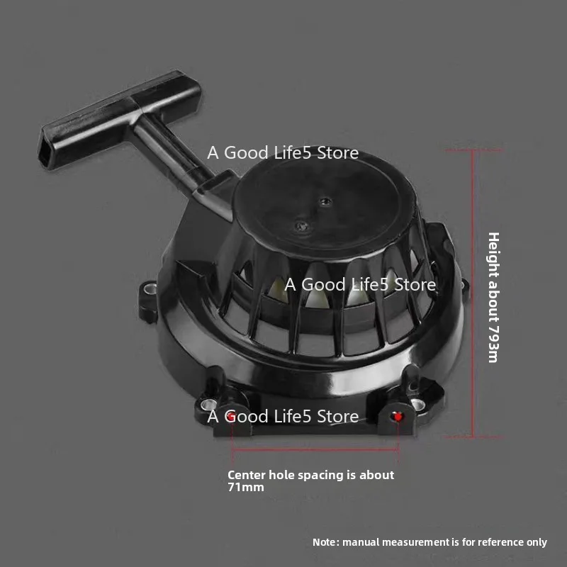 

Apply To Two Punch 48 Ground Drill Engine 63CC Digging Machine Micro Tiller Accessories Starter Assembly Pull Plate Hand Puller