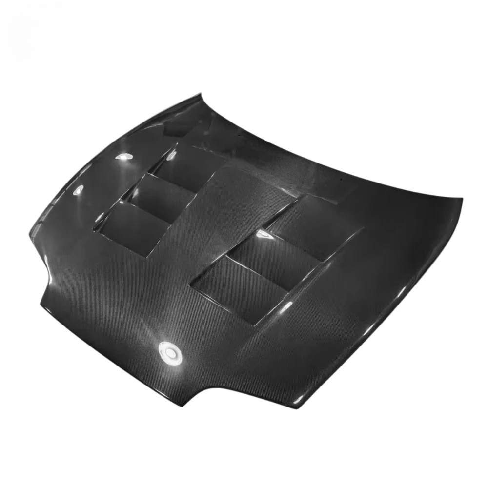 High Quality Carbon Fiber TS Style Front Vented Hood for Toyota GR Supra MK4 MKIV A80 1993-2002 Car Front Engine Cover Bonnet