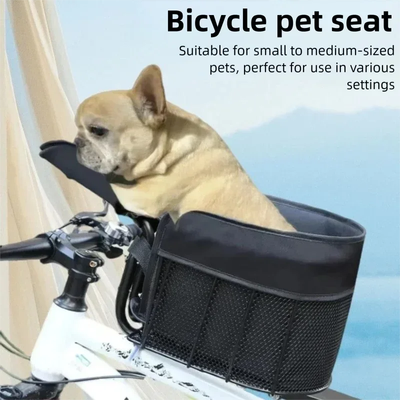 

Mountain Bike Dog Carrier Bicycle Pet Seat Foldable Basket For Small Dogs Road Cycling Outdoor Travel Pet Supplies Accessories