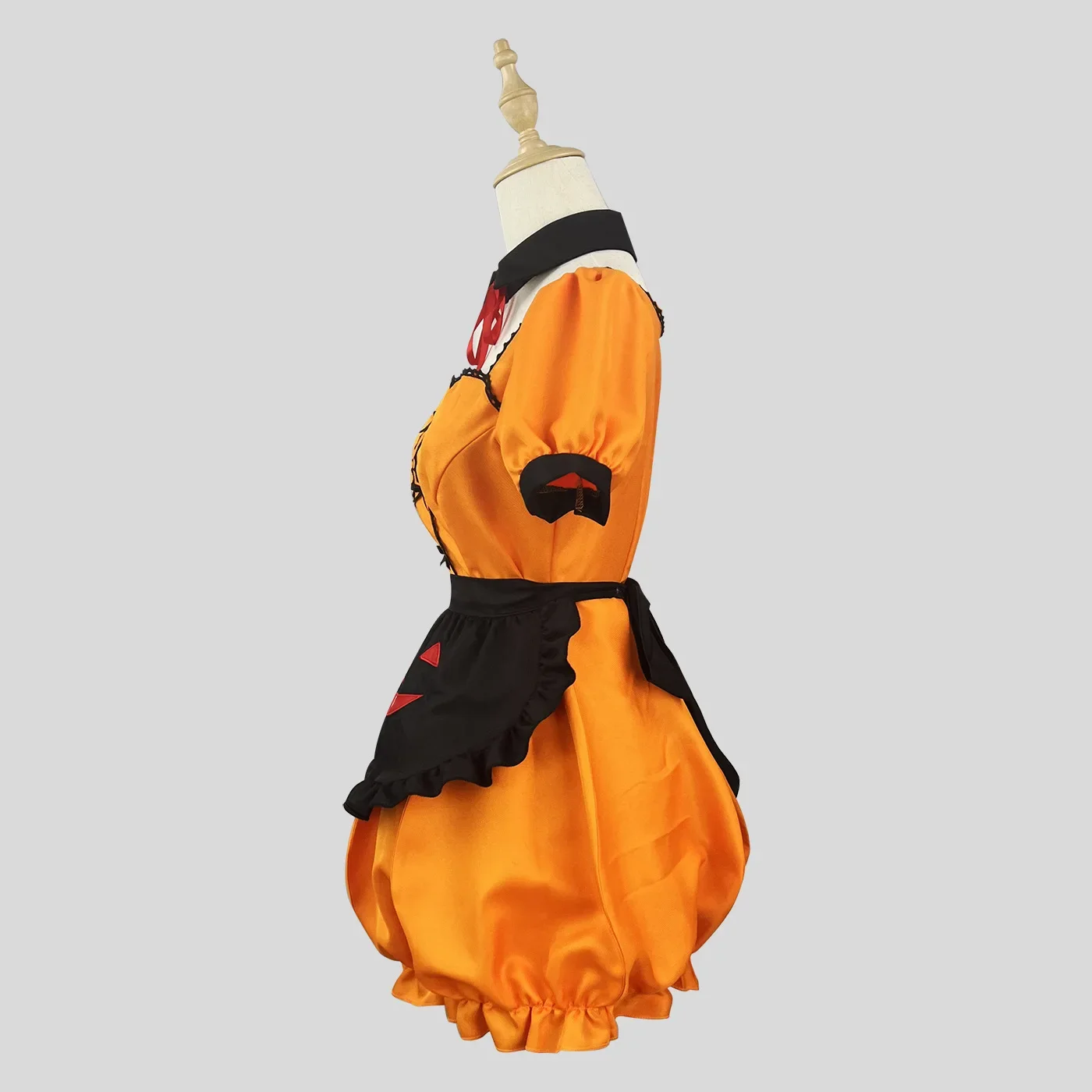 Cute Pumpkin Lolita Maid Dress Cosplay Vampire Maid Halloween Costume