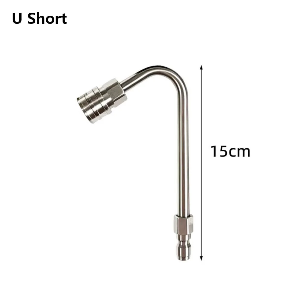 1Pcs Stainless Steel Pressure Washer Extension Rod Finger Grip Handle 1/4 Quick Connect Quick Connect Spray Torch 4000PSI