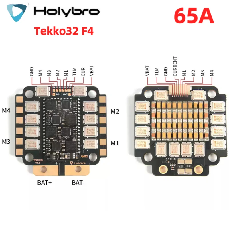 Holybro Tekko32 F4 MCU Metal 4in1 65A ESC AM32 / PWM output 128K / 4~6S 30.5x30.5mm For FPV Racing Drone