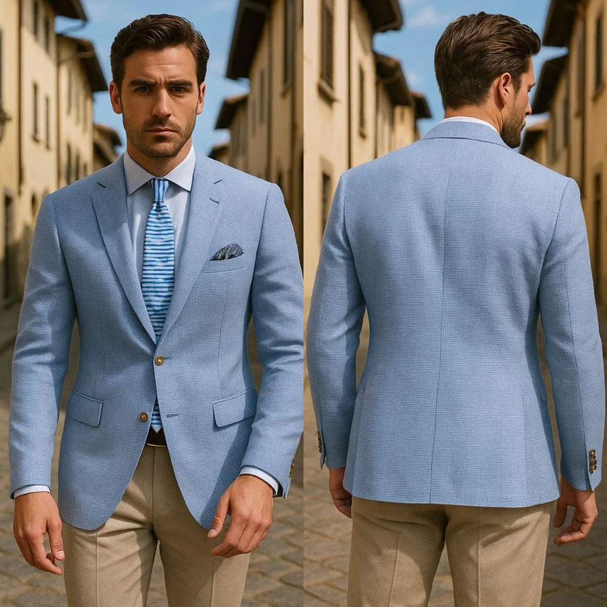 Modern Men Jacket For Wedding Notched Lapel Single Breasted Blazer Business Party Prom Custom Made Only Coat