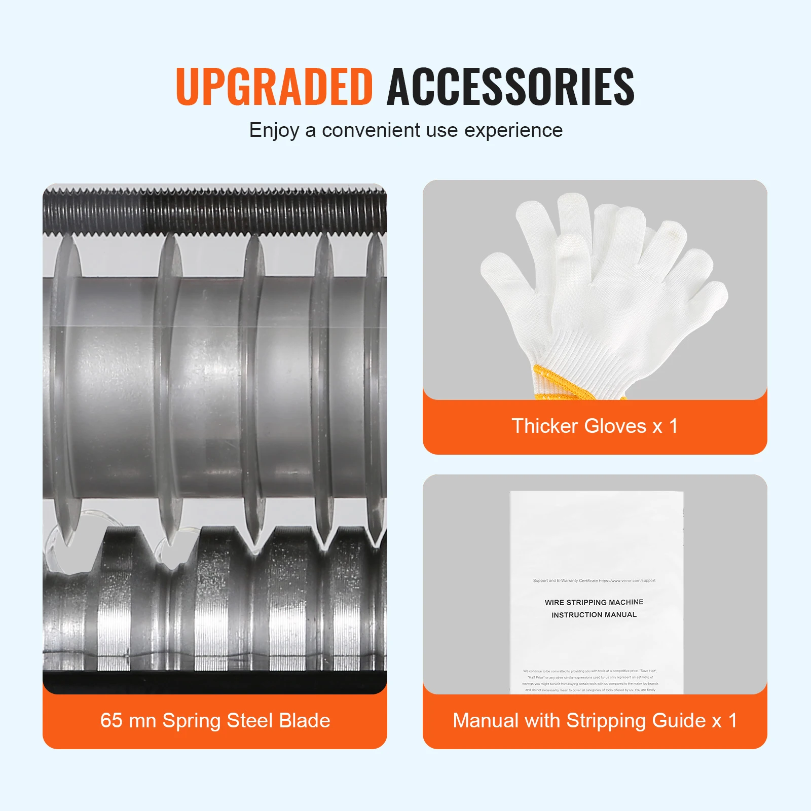 SucceBuy 60 واط آلة تجريد الأسلاك الكهربائية 1.5-25 مللي متر عمق تجريد مرئي 6 مستديرة + 1 قنوات مسطحة لإعادة تدوير خردة النحاس