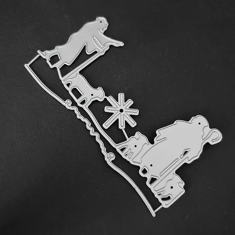 Christmas Nativity Scene Metal Cutting Dies Shepherd Sheep Star Border Die Cuts for Xmas Card Making Scrapbooking Paper Craft