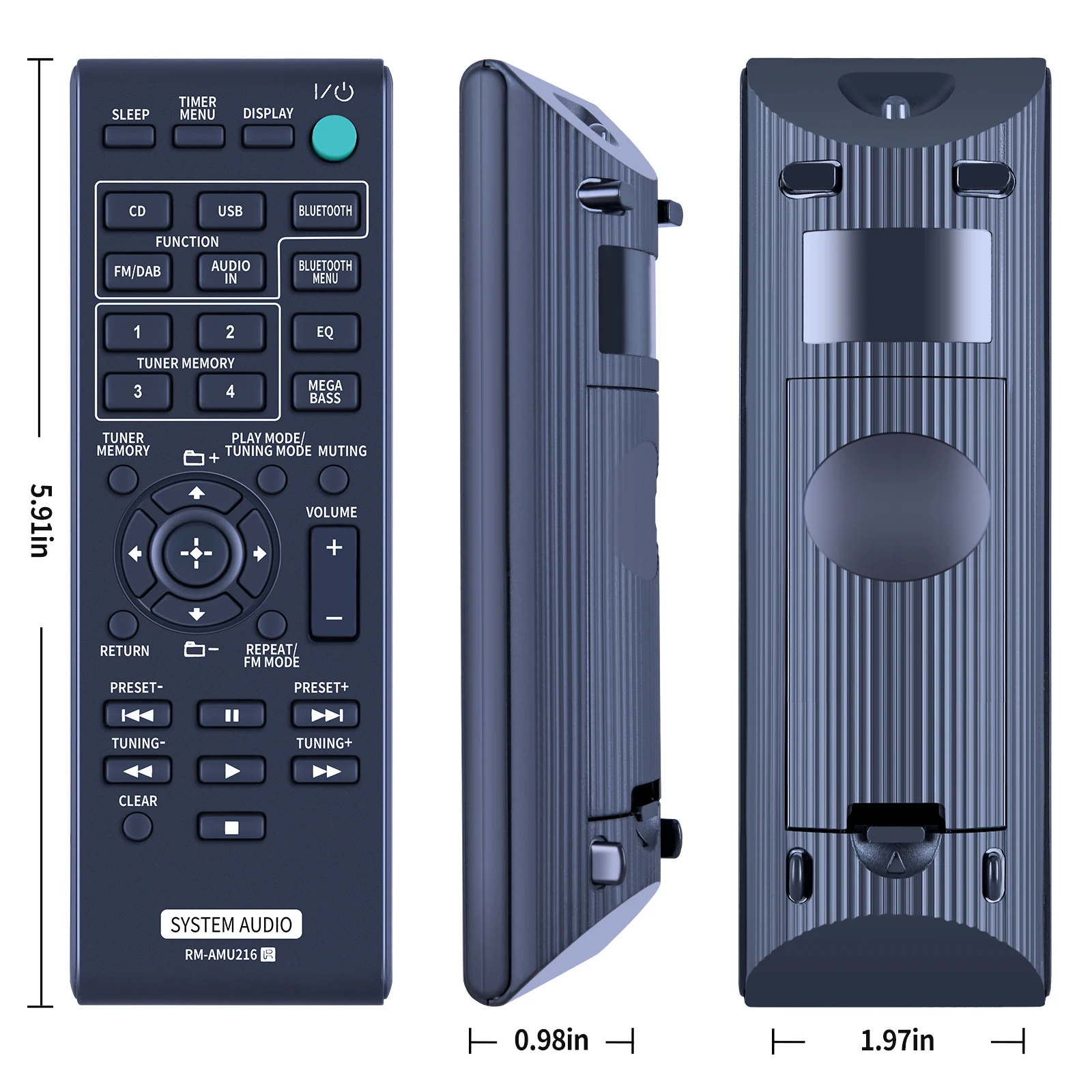 Dla Sony Mini hi-fi System Audio zdalnego sterowania RM-AMU216 RM-AMU212 SS-SBT20 CMT-X3CD RM-AMU185 RM-AMU184 RM-AMU186 MHC-EC619IP