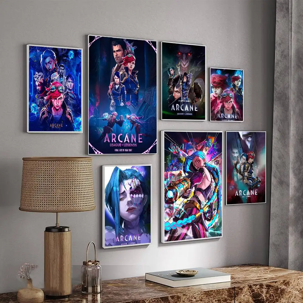 Anime A-Arcane Movie Sticky Posters Retro Kraft Paper Sticker DIY Room Bar Cafe Aesthetic Art Wall Painting