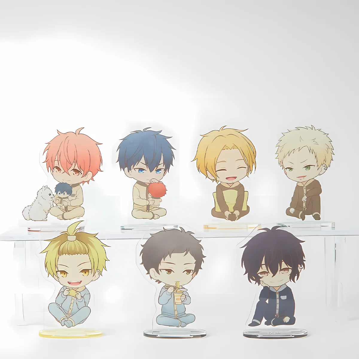 Anime Given 10cm Acrylic Stand Set HD Haruki Akihiko Holiday Gift Independence Day Table Cabinet BL Manga Collectible keychain