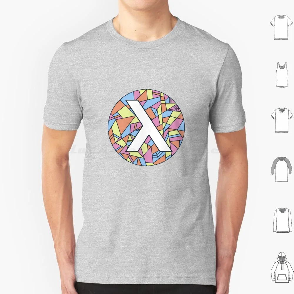Lambda-Camiseta blanca talla grande 100% algodón Lambda programación funcional programación funcional Elixer Erlang Haskell esquema