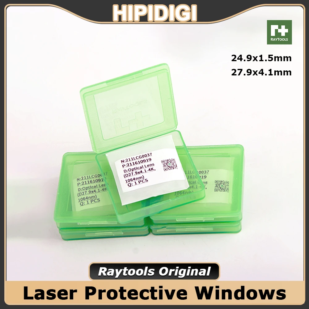 

Original Raytools Protective Lens Laser Window 27.9*4.1 1064nm Optical 211LCG0037 for Fiber Laser Head BT240S BM109 BM114S Parts