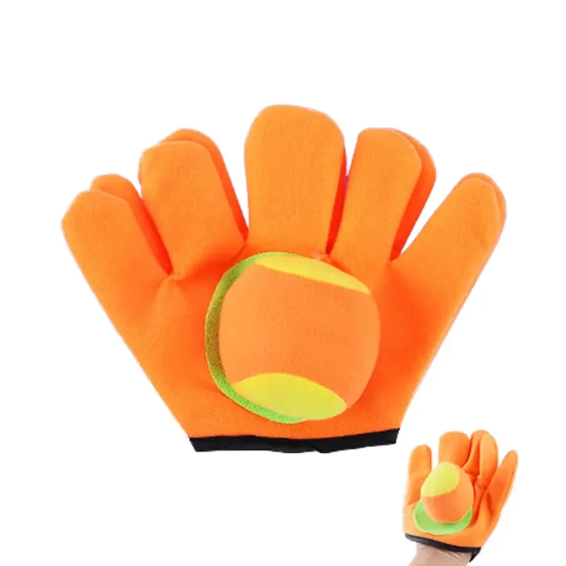 1 セット子供吸盤粘着ボールおもちゃアウトドアスポーツキャッチボールゲーム粘着手袋スローキャッチ親子インタラクティブ屋外おもちゃ