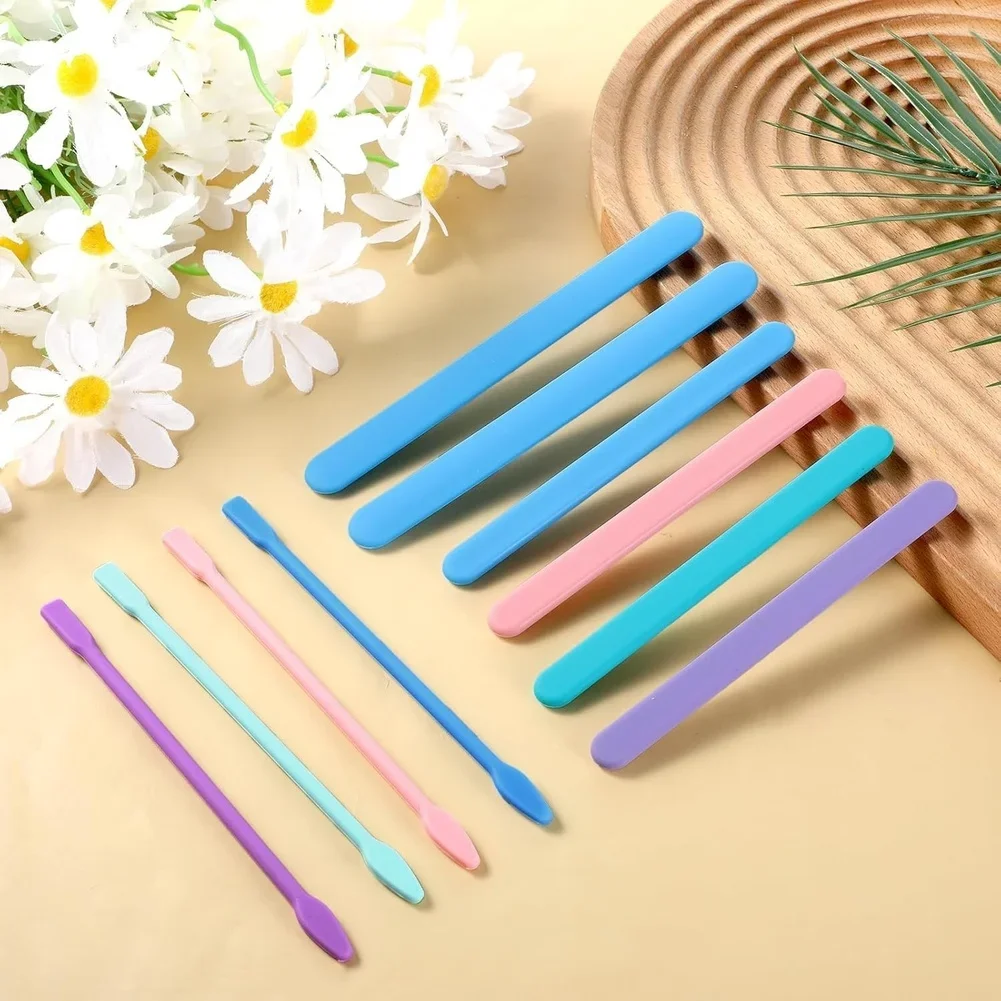 10 Count Silicone Stirring Tools for Epoxy Resin Applications Wax Pouring Candle Making and Craft Workshop Tasks
