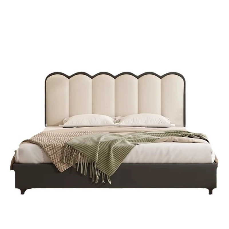 

Solid wood bed household double bedroom small single bed rack