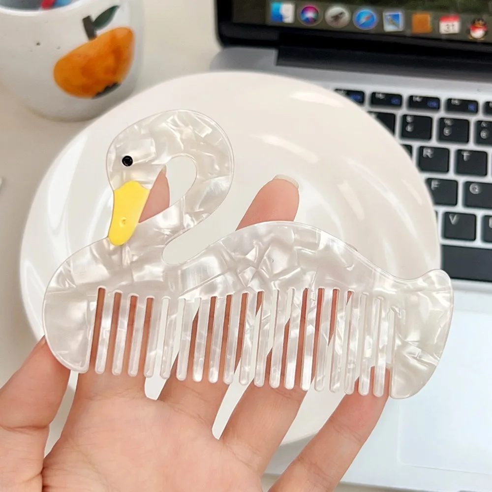

Pointed Tail Comb Animal Acetate Comb Puppy Cartoon Makeup Comb Wide Toothed Hair Accessories Hairdressing Combs Women