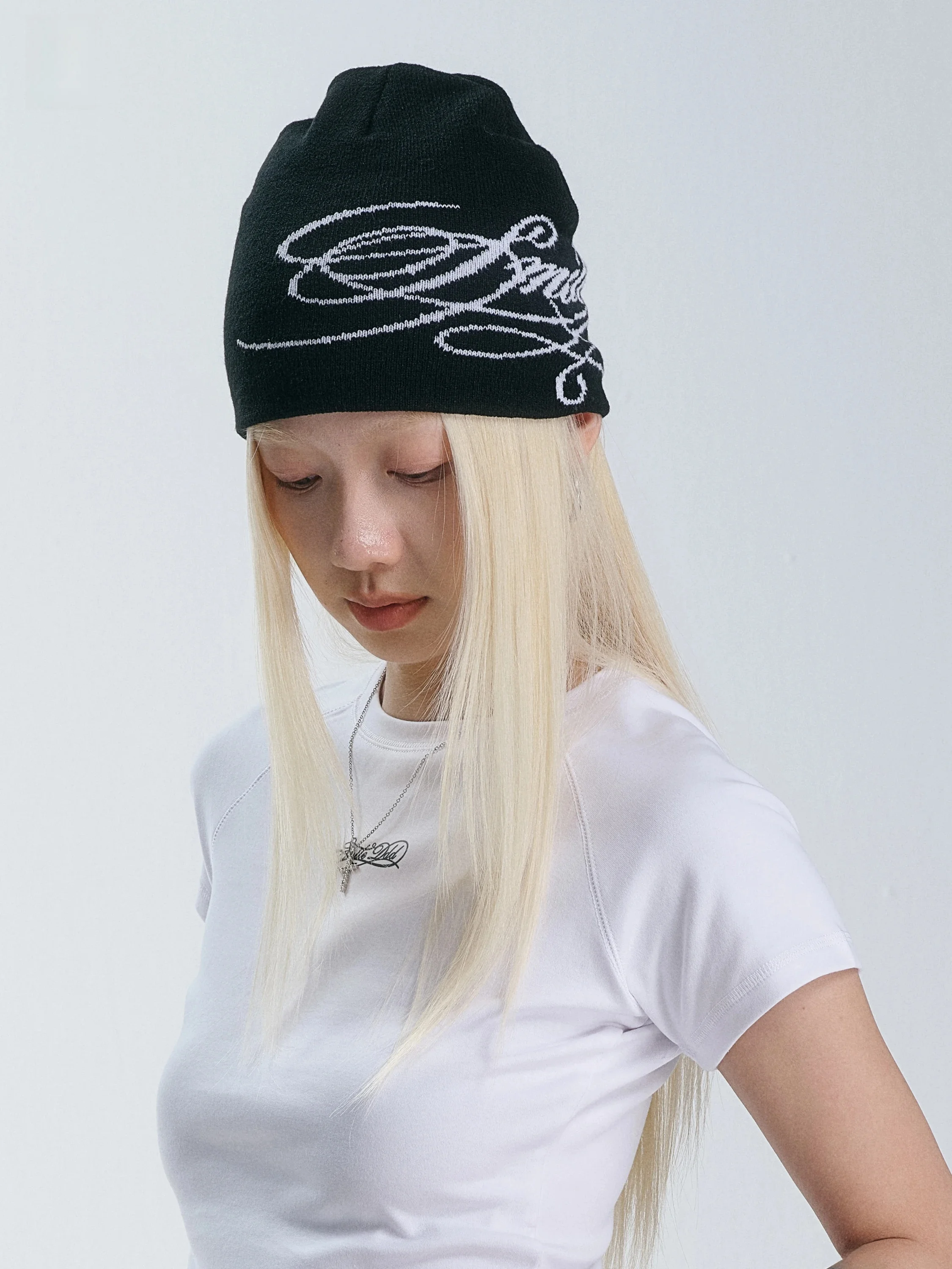 Smile Ddd Knitted Woolen Cap Retro American Streetwear Jazz Dance Universal Match Cold Protection Versatile Unisex Hat