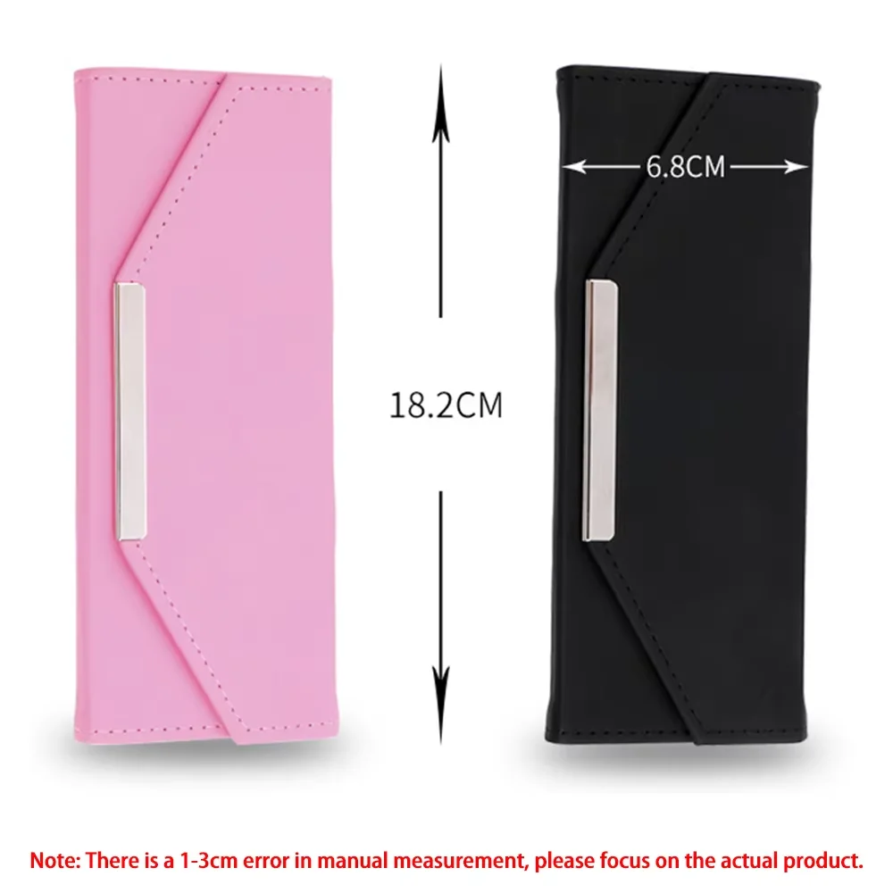 1pc Eyelashes Extension Tweezers Storage Bag Leather Portable Organizer Case False Eyelash Tool Organizer Lashes Accessories