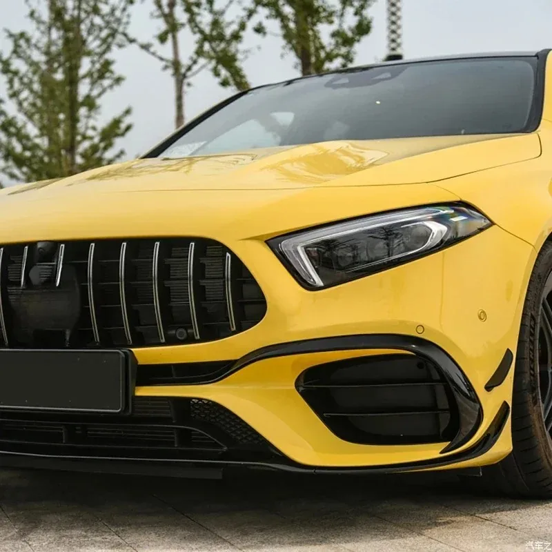

2019-2021 for Mercedes Benz A-Class W177 A180 A200 A220 A35 AMG Front Bumper Lip Spoiler Body Kits Lower Chin Blade Modification