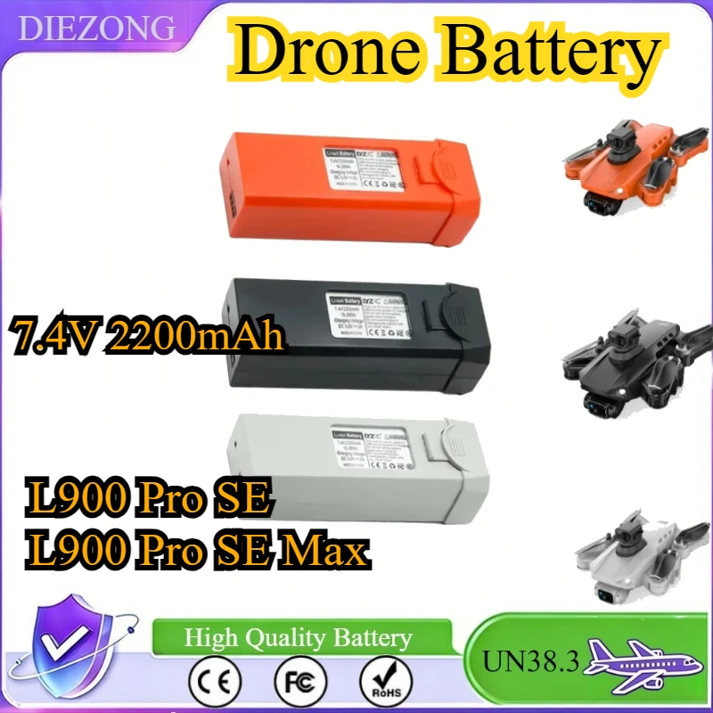 2200mAh Drone Battery L900 Pro SE Drone Accessories for L900 SE Max Drone Battery  LYZRC Bateria L900 Pró Se Wholesale