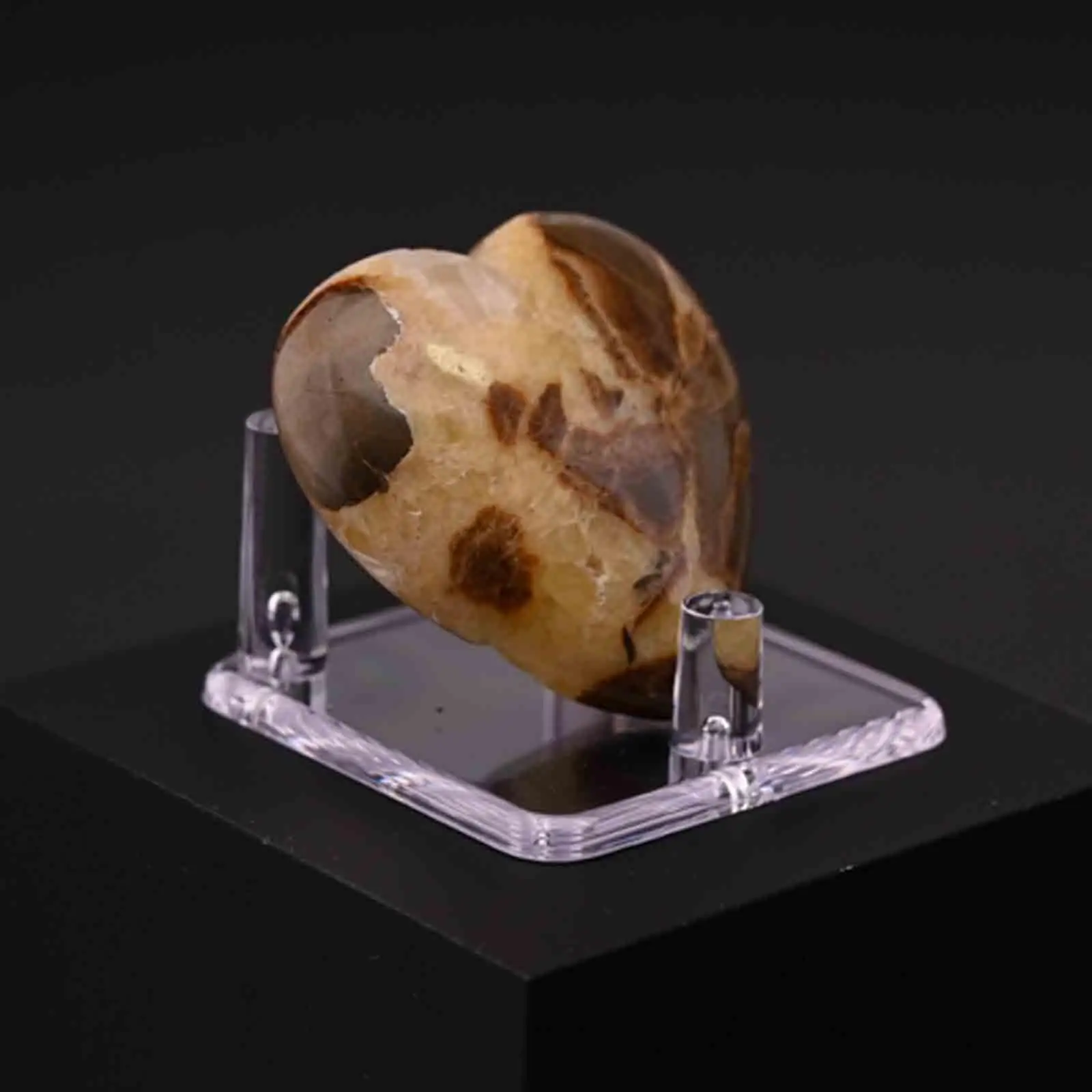 Rock Display Stand Mineral Holder Acrylic Display Stand with 3 Columns for Small