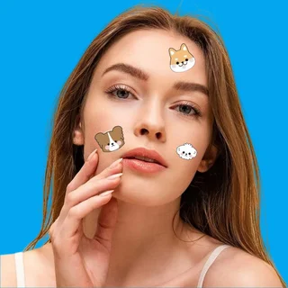 Plester Jerawat Hidrokoloid, 396 Pcs - Penutup Tak Terlihat untuk Jerawat & Noda, Semua Warna Kulit Terang