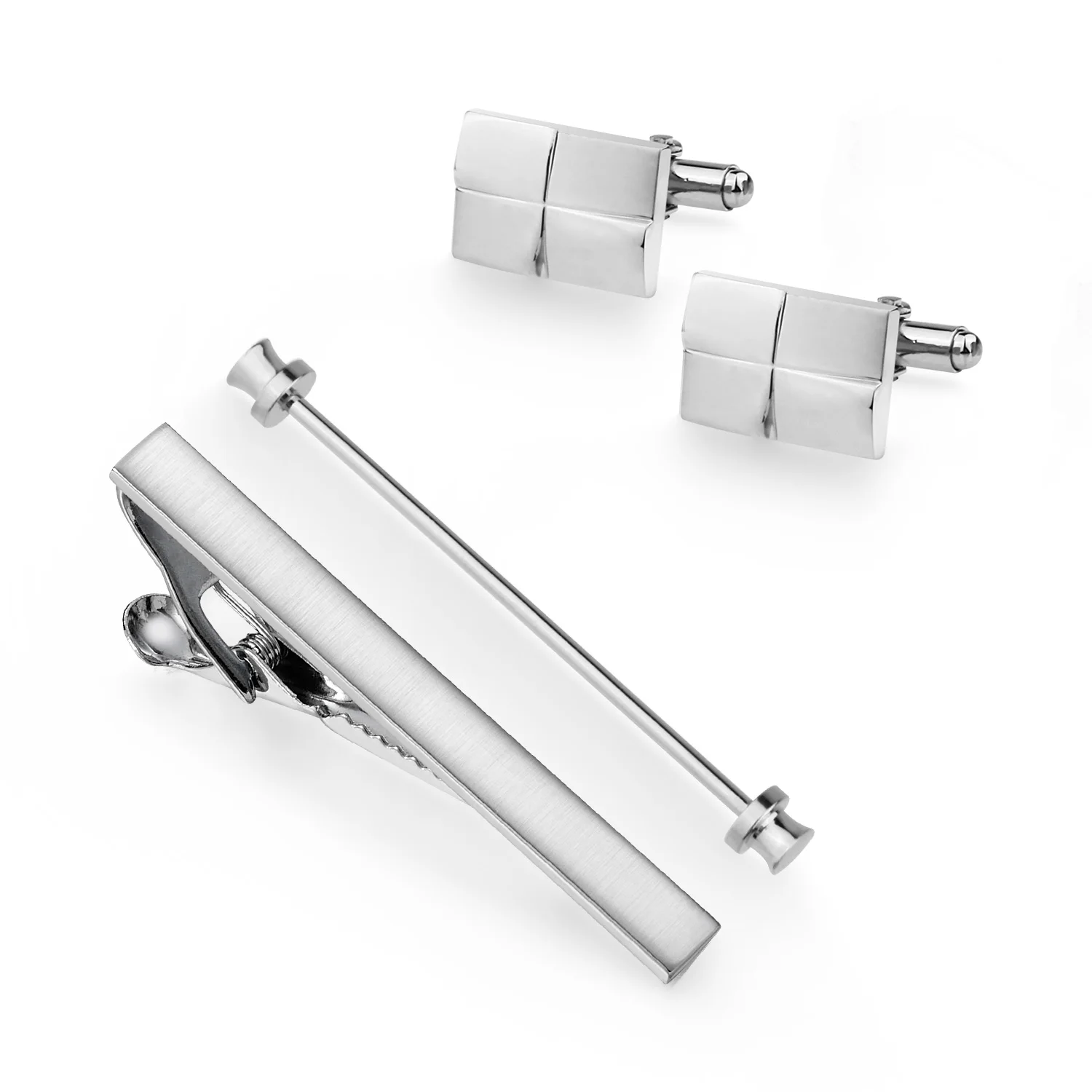 Tie Clips & Cufflinks & Pins 3 PCS Set Wed Man Shirt Cufflink For Mens Brooch Pisa Tie Pin Cuff Links Fashion Jewelry Accessory