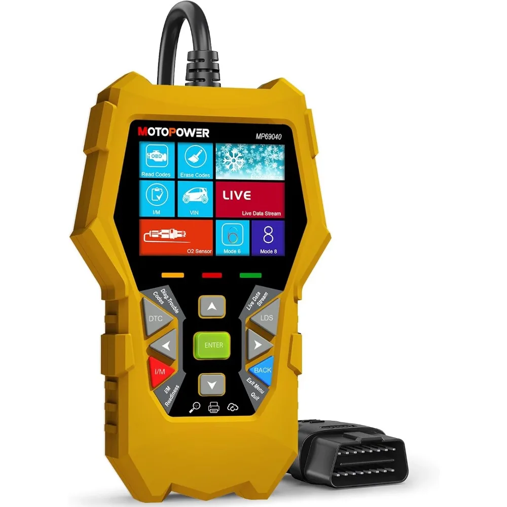 

OBD2 Scanner Code Reader for All Cars, Engine Fault Diagnostic Tool with CAN Protocol