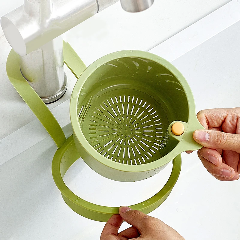 Kitchen Sink Filter Strainer Multifunctional Drain Basket Fruit Vegetable Drainer Rack Water Filter Kitchen Organizer Basket
