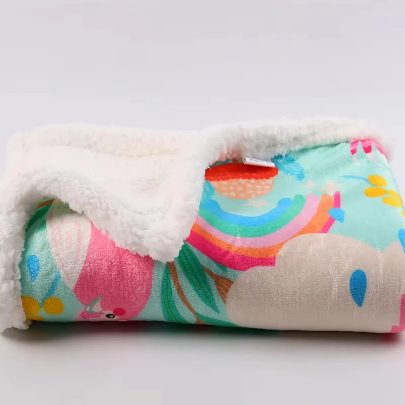 Wholesale Soft Sherpa Fleece Pet Blankets Warm Cute New Designer Custom Print Sublimation Luxury Pet Dog Blanket view 5