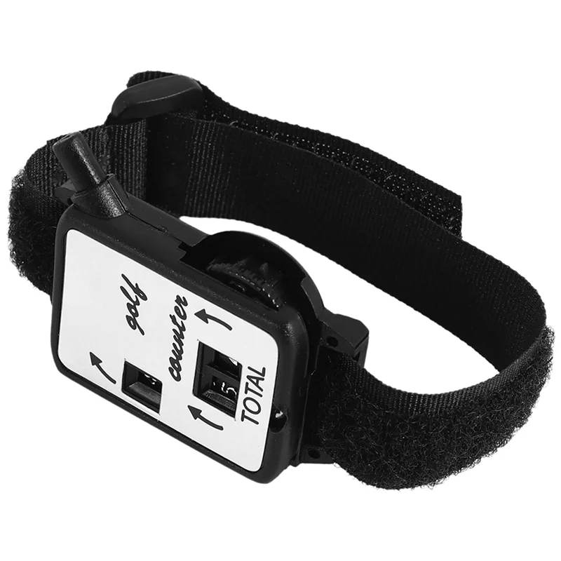 

Golf Club Stroke Score Keeper Count Putt Shot Counter Watch W/ Wristband Band Black-AA70