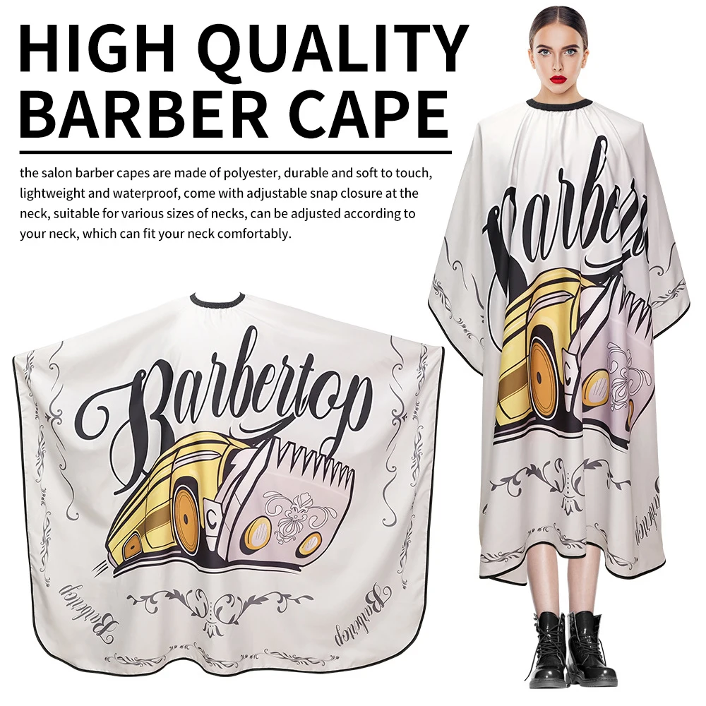 White Hairdressing Cape for Hairstylist New Barber Capes Apron Salon Hair Dyed Clothes Supplies