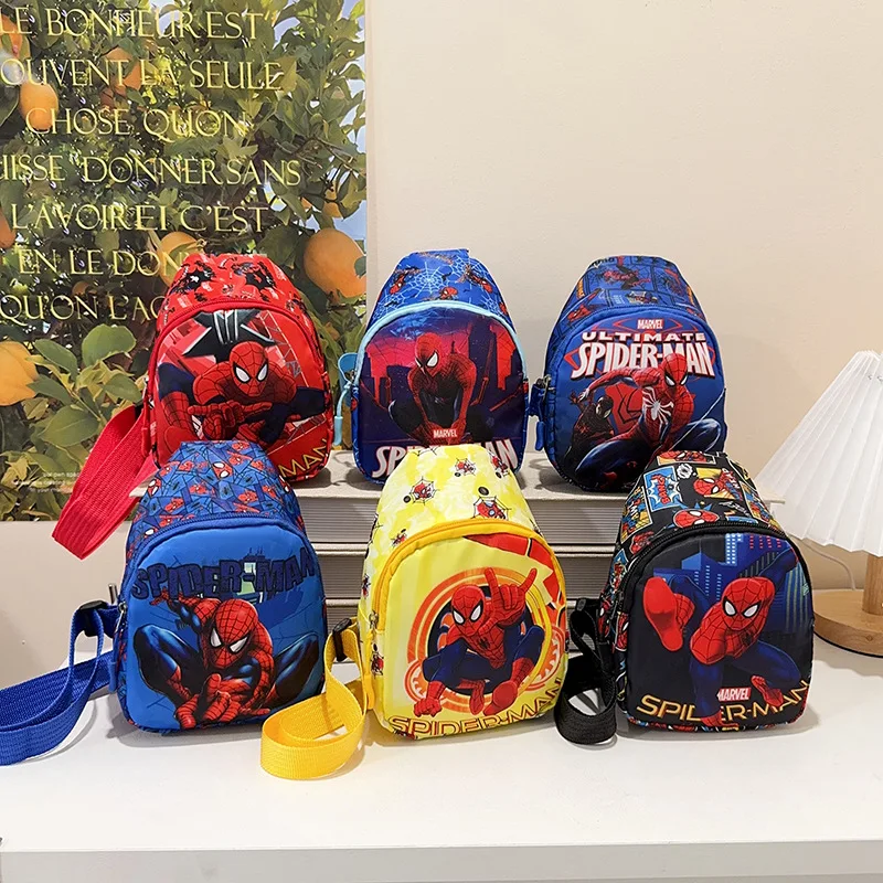 

Сумка через плечо «Человек-паук» для мальчиков, сумка на плечо в стиле аниме, спортивная нагрудная сумка на открытом воздухе, подарок на Рождество и день рождения