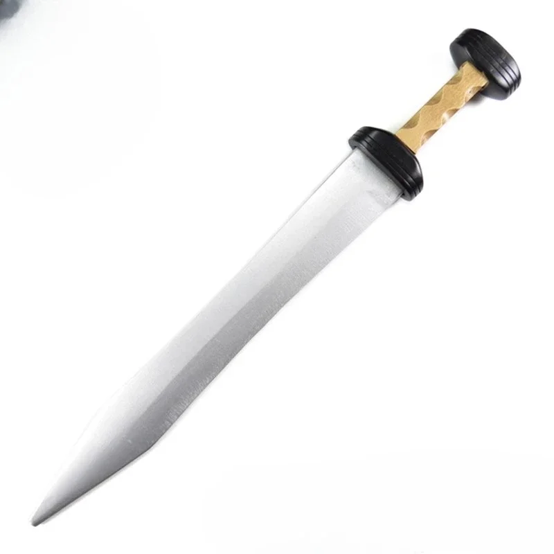 Short Wooden Sword Saber Colosseum Martial Arts Practice Cos Props Ancient Roman Gladiator 70cm