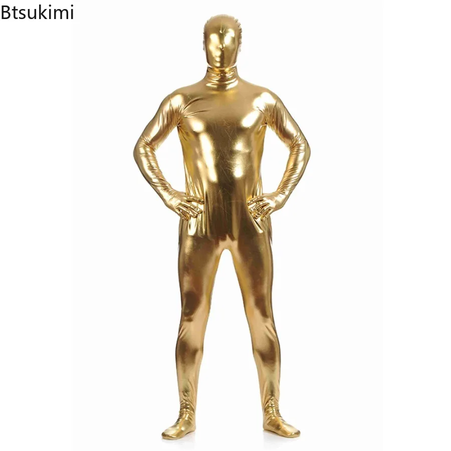 مثير ارتداءها لامعة Catsuit للجنسين أزياء Zentai دعوى الكبار والأطفال مرحلة الأداء الملابس هالوين حزب تأثيري ازياء #3